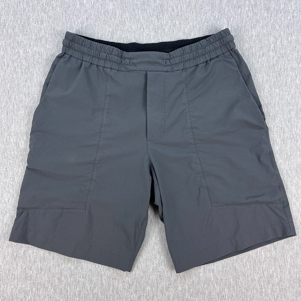 Lululemon Bowline Shorts Mens M Gray 8" Inseam Stretch Ripstop Training Workout